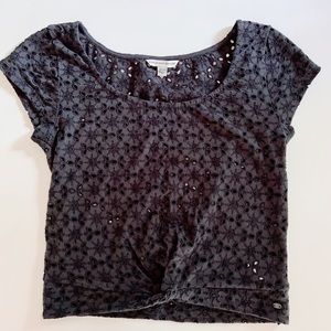 American Eagle Eyelet Top